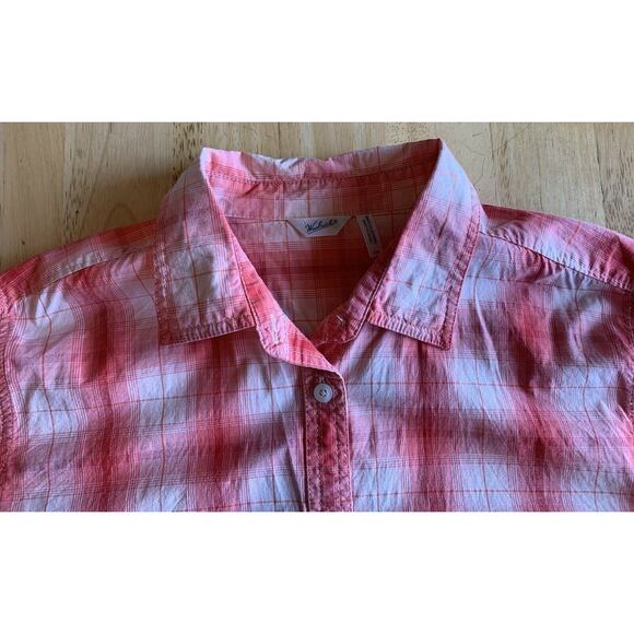 Woolrich Women’s Coral Cream Plaid LS Shirt - Picture 6 of 11